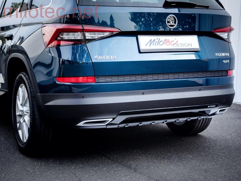 Difuzor zadního nárazníku, černý lesklý "klavírlak" - Škoda Kodiaq