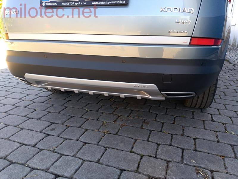 Difuzor zadního nárazníku, stříbrný matný - Škoda Kodiaq