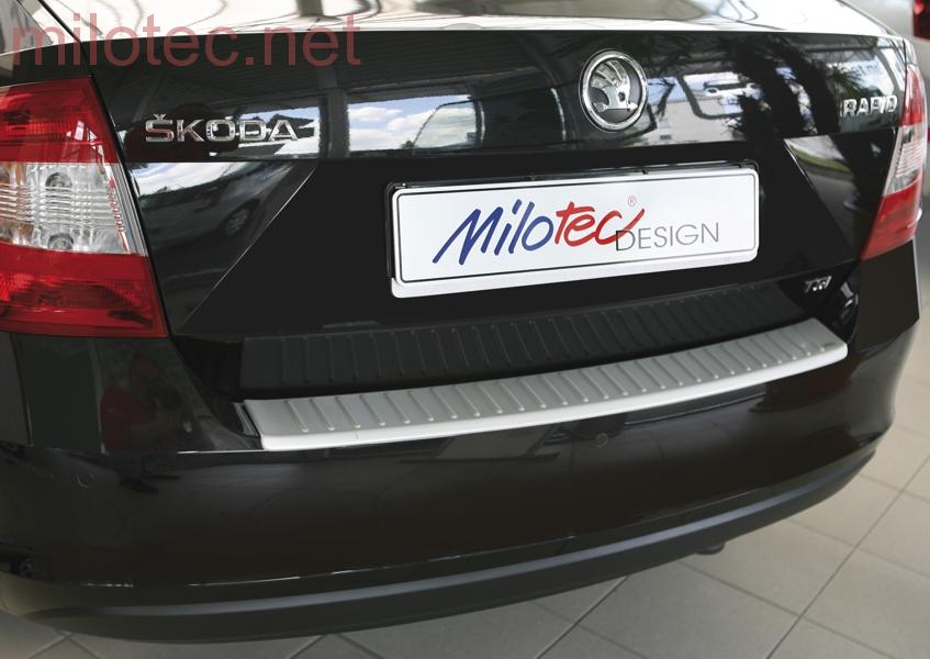 Práh pátých dveří s výstupky, ABS stříbrný matný - Škoda Rapid Limousine od r.v. 2013