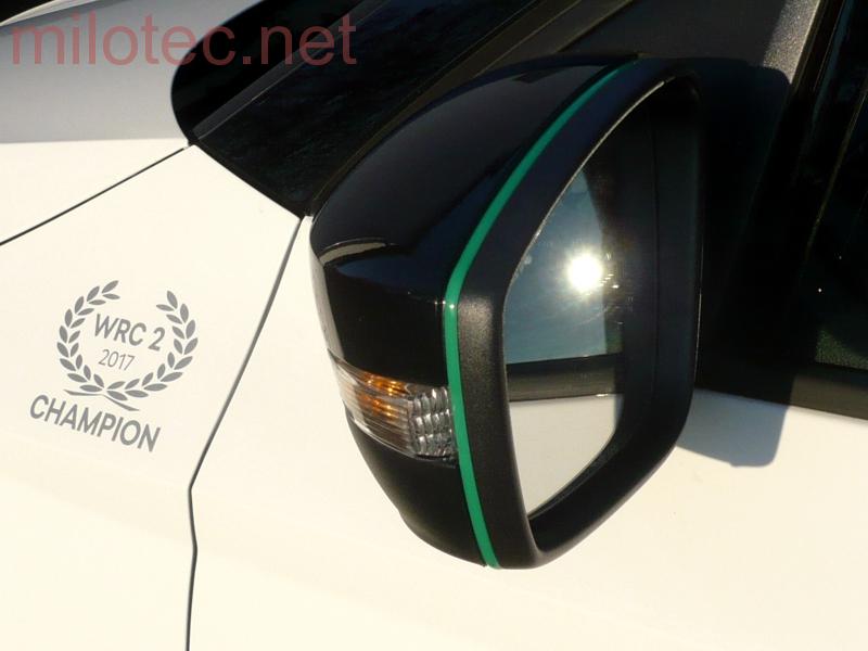 Design lišta zpětných zrcátek, zelená - Škoda Rapid