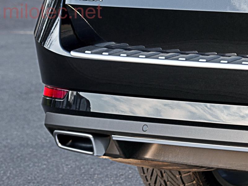 Dummy - koncovky výfuku, Alu Brush - Škoda Superb III.