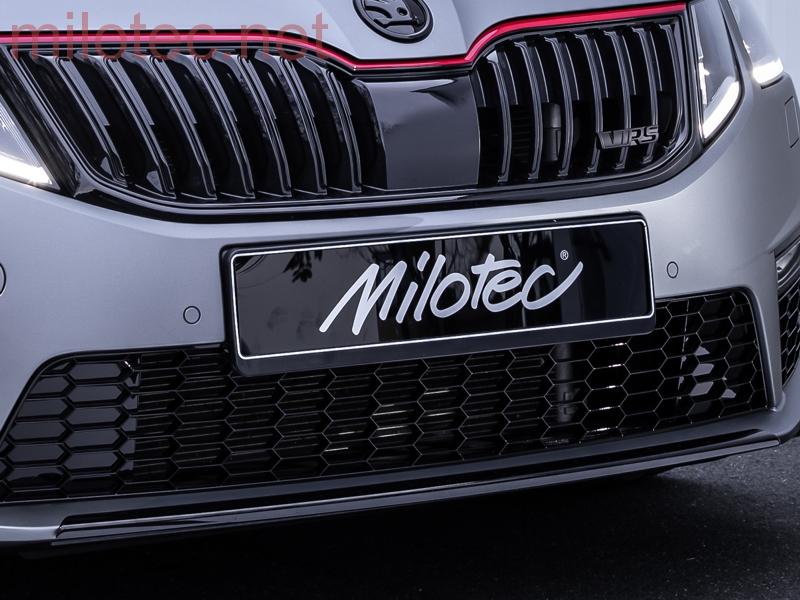 Díly předního nárazníku, černý lesklý "klavírlak" - Škoda Octavia III. RS Facelift