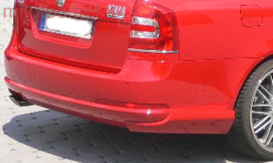 Rozšíření zadního nárazníku, stříbrný matný - Škoda Octavia II. Combi