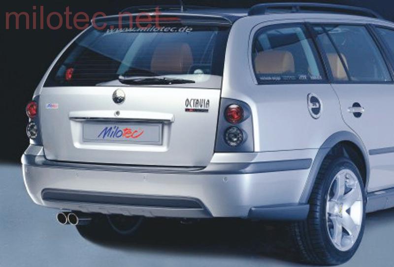Rozšíření zadního nárazníku, černé - Škoda Octavia I. Combi Facelift