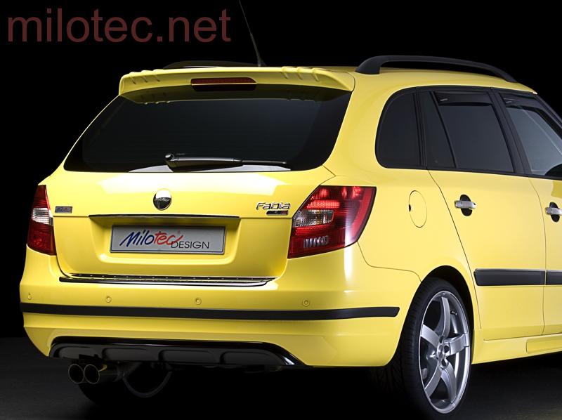 Střešní spoiler zadní, ABS černý - Škoda Fabia II. Combi