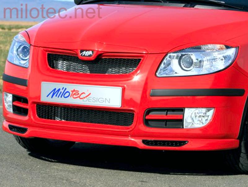 Ochranné lišty předního a zadního nárazníku - Škoda Fabia II. Limousine