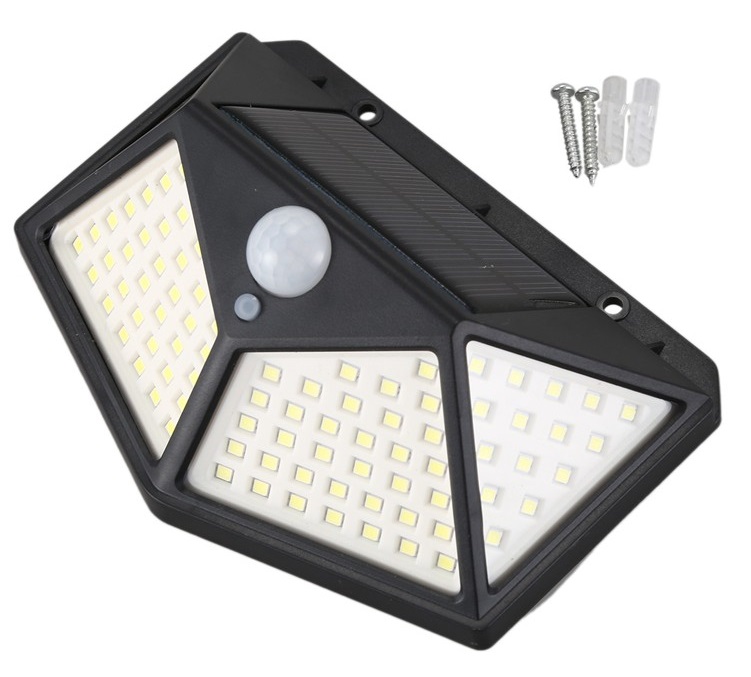 Solární světlo s detektorem pohybu 100 LED 20W 270°