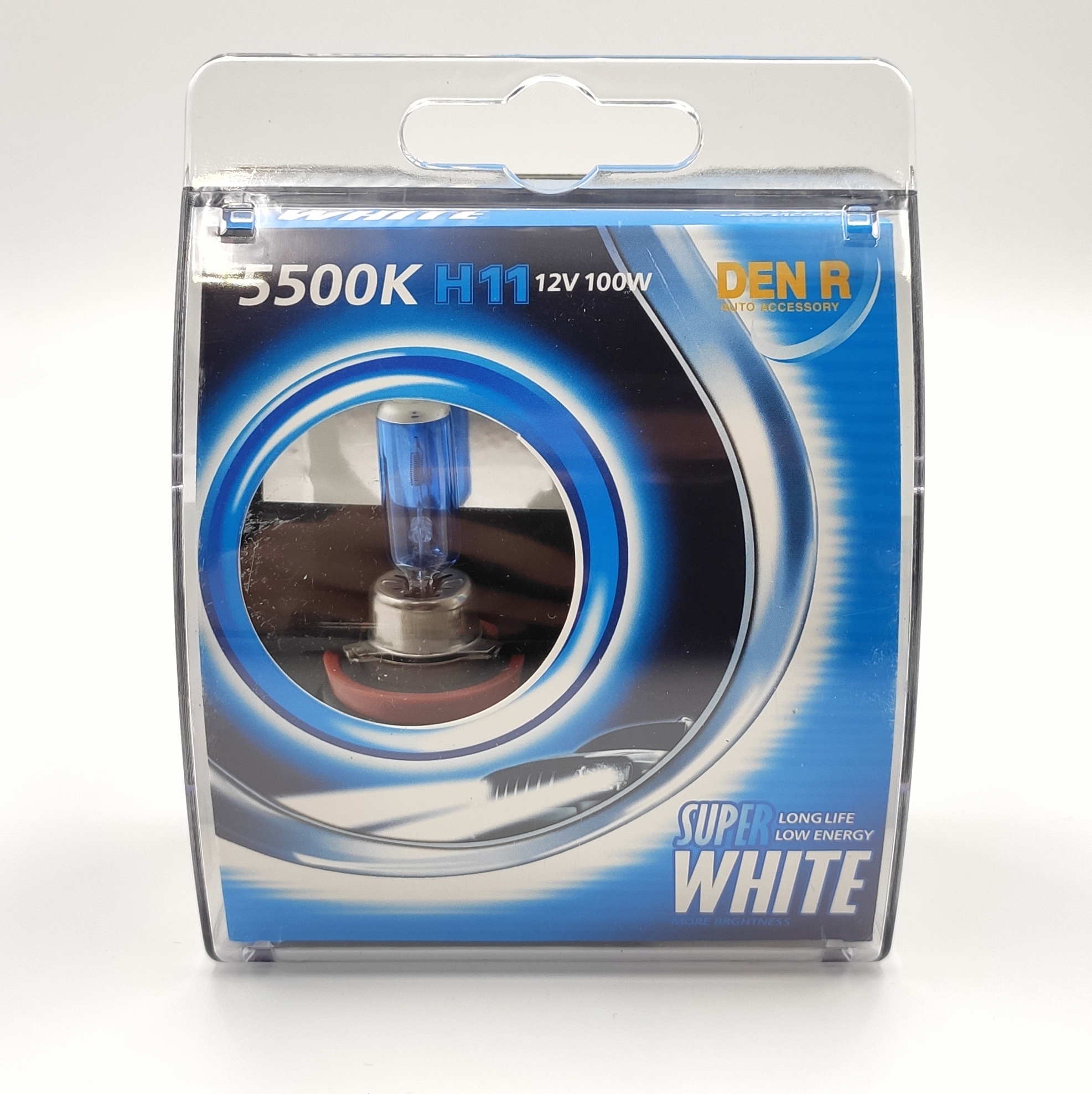 Autožárovky H11 Super white 5500K, 100W, sada 2ks