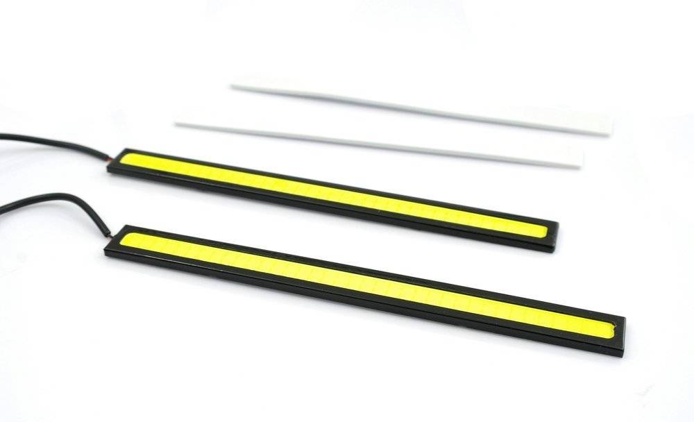 LED COB denní svícení, ultra bright 14cm 2x4W