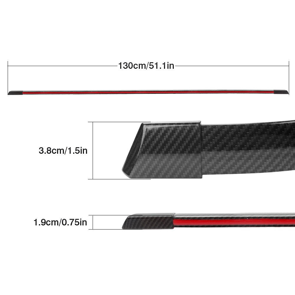 LED pásek na spoiler, brzdové světlo, carbon 120cm
