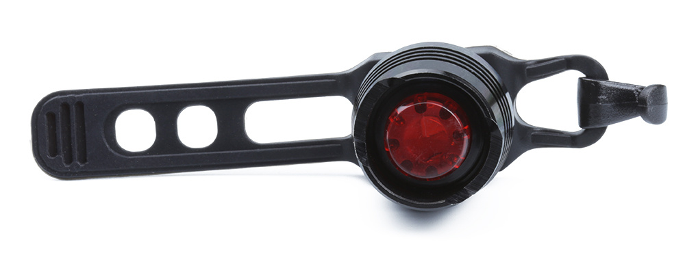 LED přední světlo na kolo červené, 3 světelné režimy