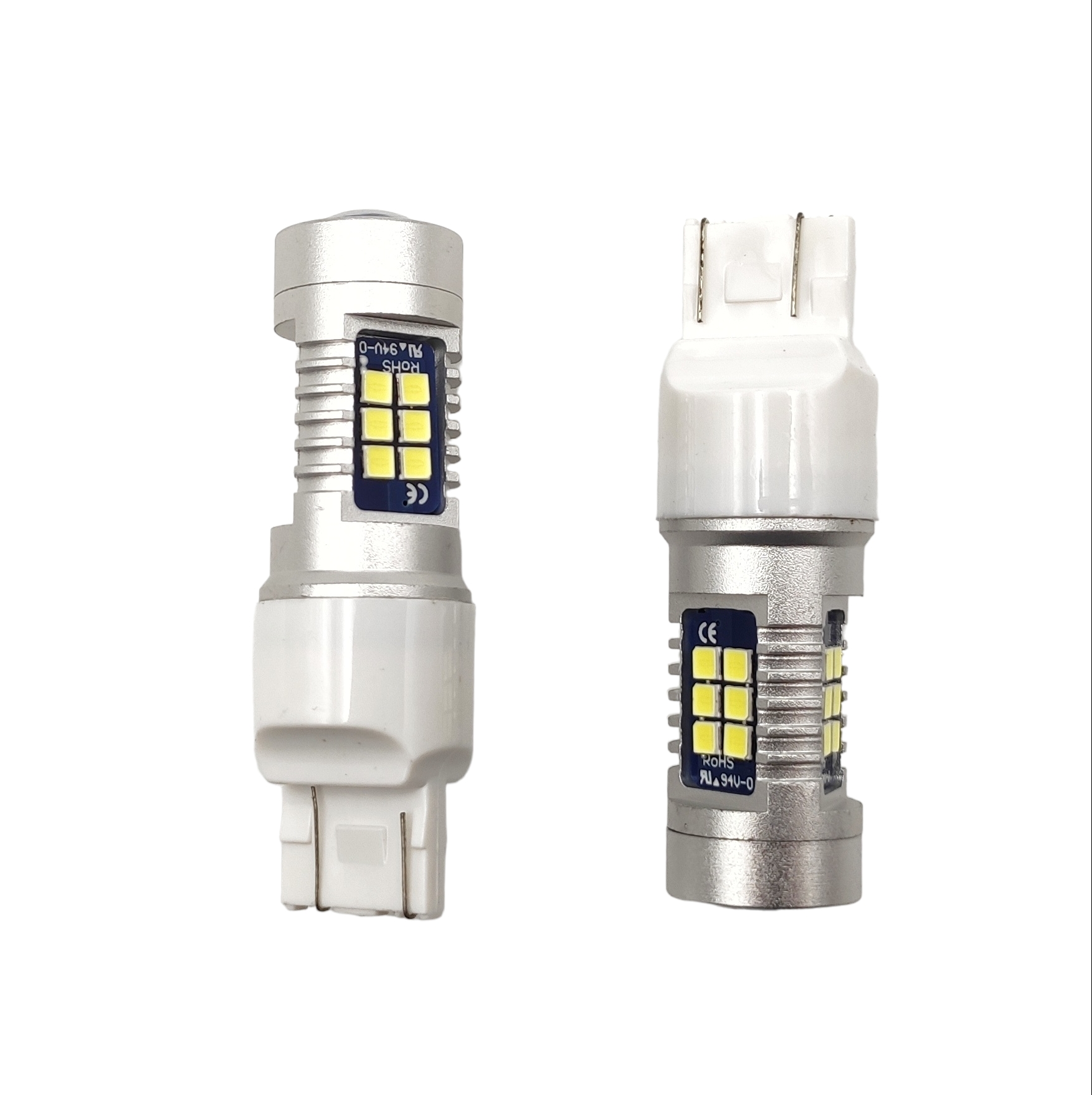 Bílá LED žárovka s paticí T20 (3157), 21 SMD, 1ks