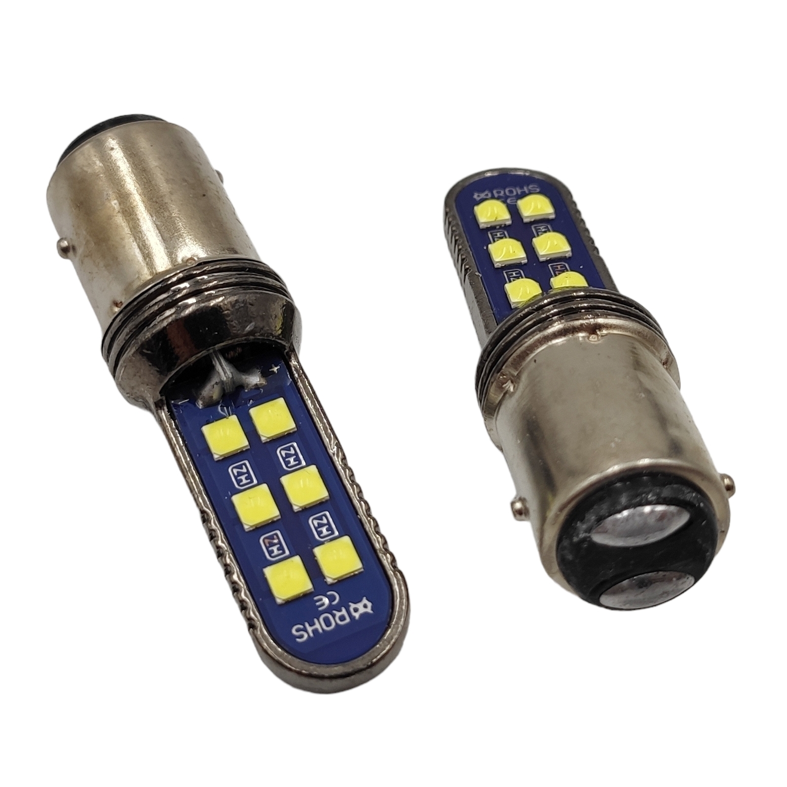 Bílá LED žárovka BA15D, CANBUS, 12 SMD, 1ks