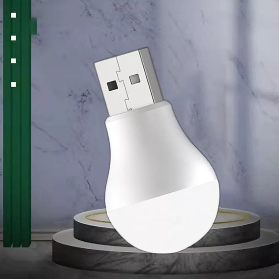 LED USB noční světlo 6500K studená bílá