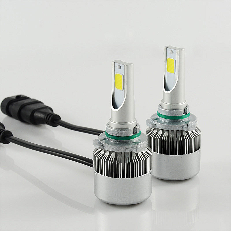 LED C6 autožárovka HB3 9005 COB 36W 4000lm 12V 6000K - sada 2ks