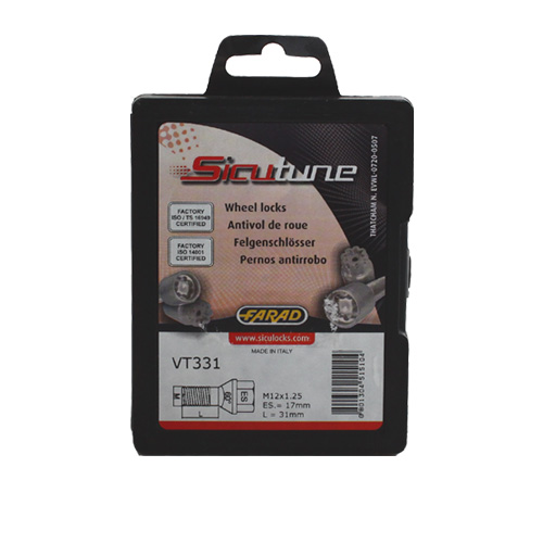 Zajišťovací šrouby SICUTUNE M12x1,25x31mm, kužel, klíč 17/19