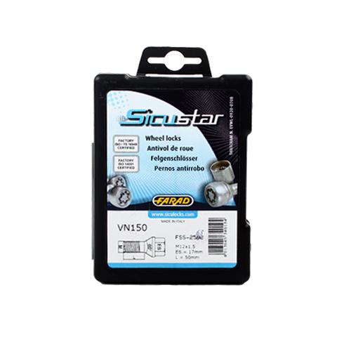 Zajišťovací šrouby SICUSTAR M12x1,5x50mm, kužel, klíč 17