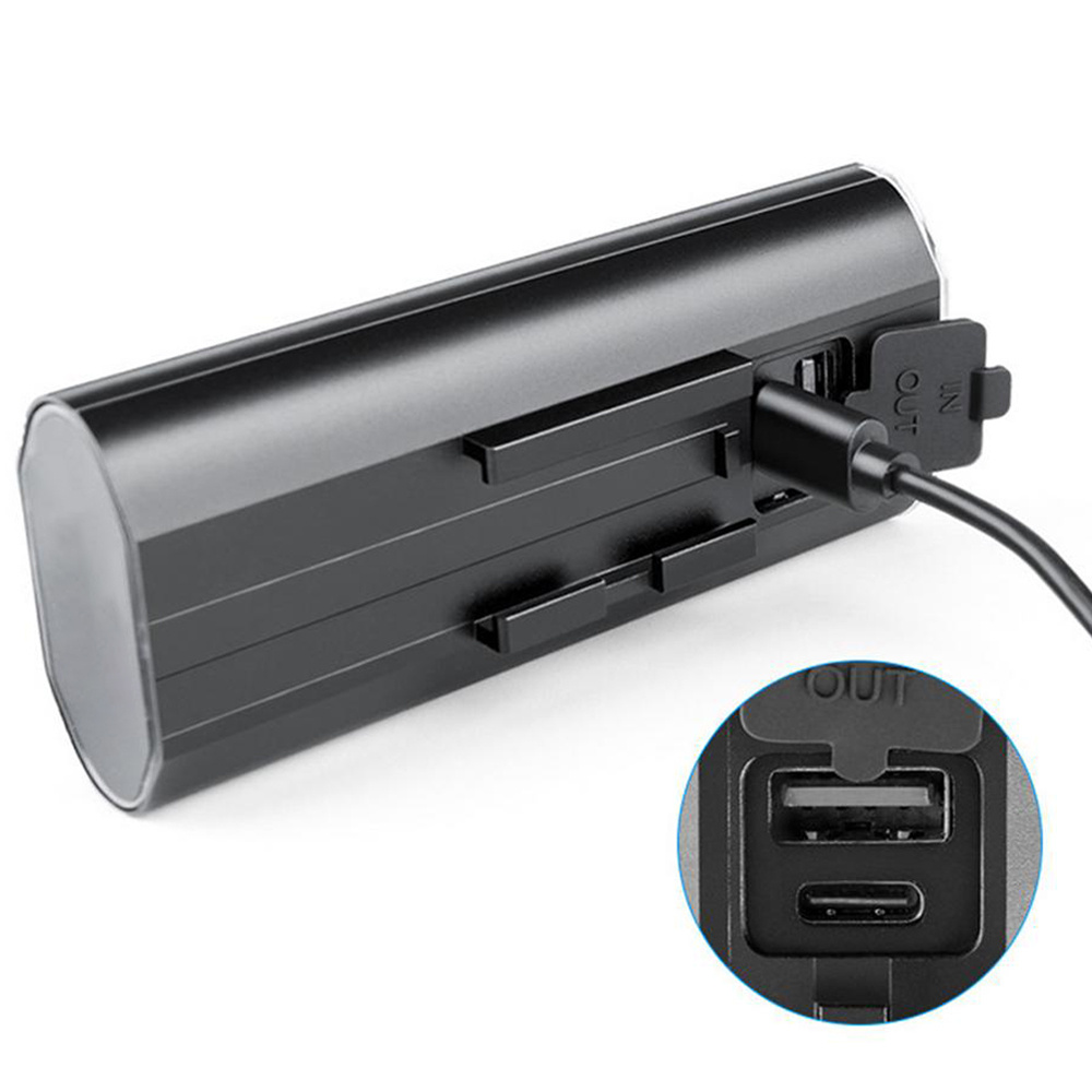 LED USB PREMIUM přední světlo na kolo, 3x XM-L T6 CREE LED, 750lm, 6 režimů svícení, baterie 3000mAh, hliník, s powerbankou