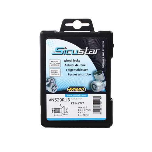 Zajišťovací šrouby SICUSTAR M14x1,5x29mm, koule, klíč 17