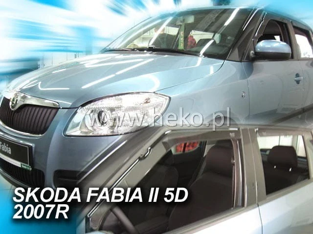 Ofuky oken Škoda Fabia II. 2007-2014 5 dveří, + zadní, htb