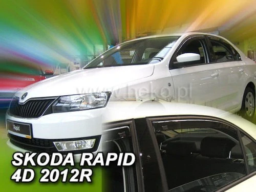 Ofuky oken Škoda Rapid 2012 -, liftback, + zadní