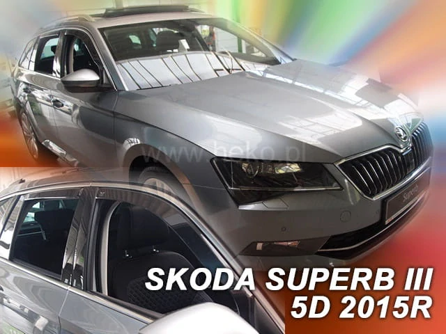 Ofuky oken Škoda Superb III. 2015 -, combi, + zadní
