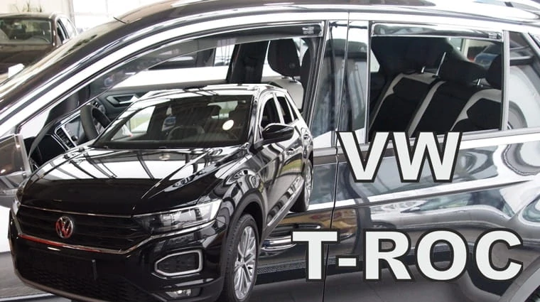 Ofuky oken VW T-Roc 2017-, + zadní