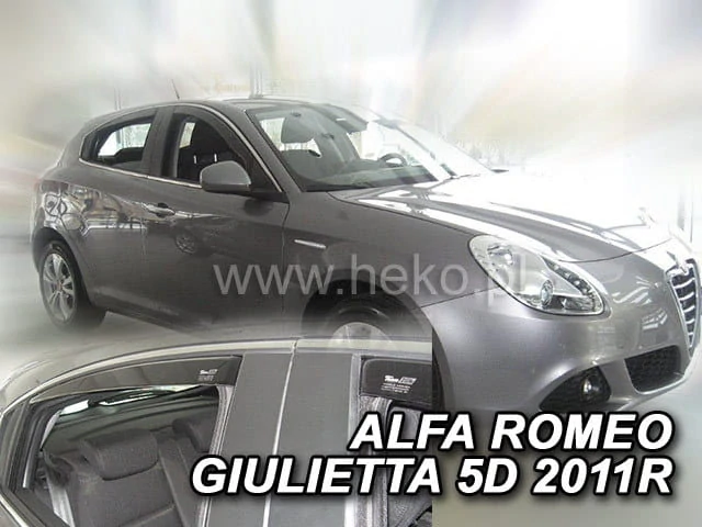Ofuky oken Alfa Romeo Giulietta 2010-2020, 5 dveří, + zadní