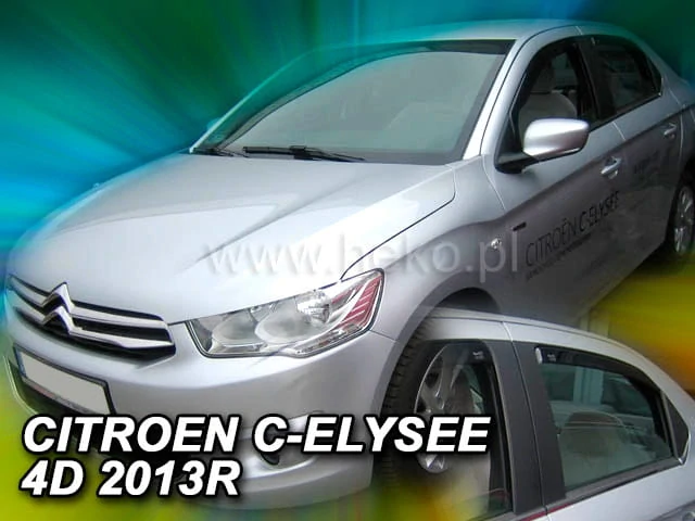 Ofuky oken Citroen C-Elysée 2012-, + zadní