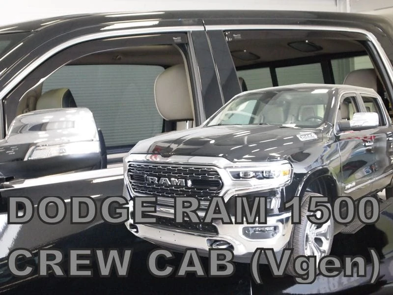 Ofuky oken Dodge Ram 1500 2019-, Crew Cab, + zadní