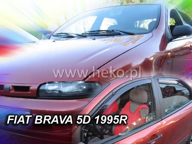 Ofuky oken Fiat Brava 1995-2001, + zadní