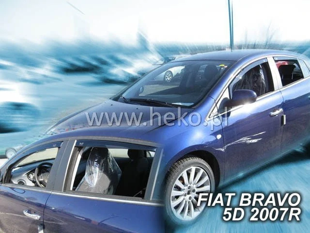 Ofuky oken Fiat Bravo 2009-2014, + zadní