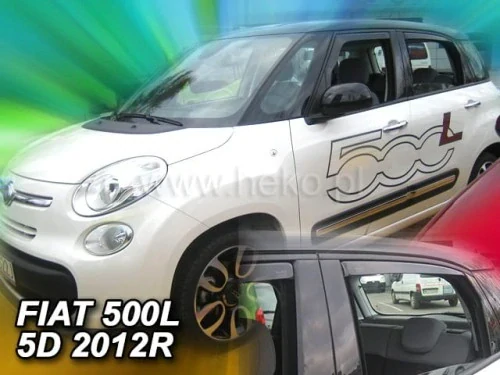 Ofuky oken Fiat 500L 2012-, + zadní