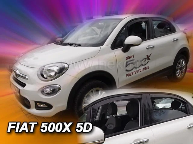 Ofuky oken Fiat 500X 2015-, + zadní
