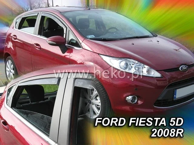Ofuky oken Ford Fiesta 2008-2017, + zadní