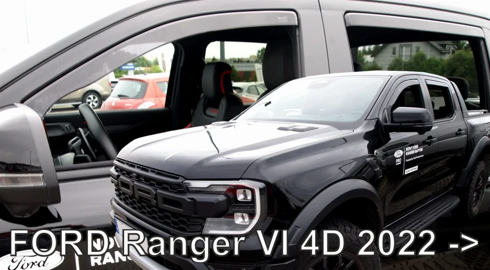 Ofuky oken Ford Ranger 2022-, + zadní