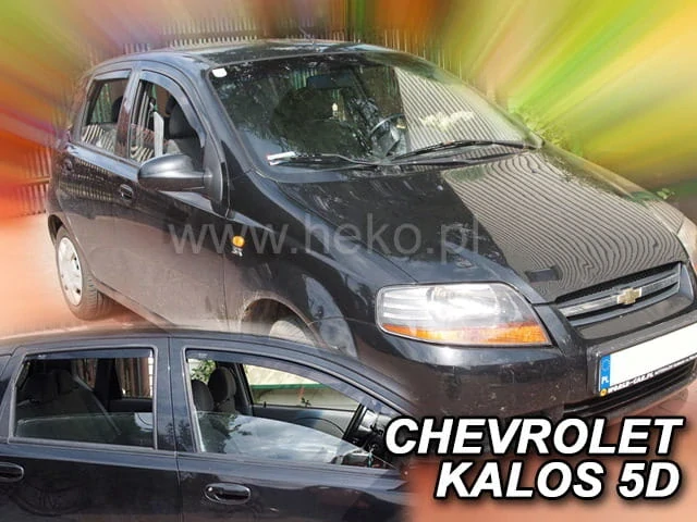 Ofuky oken Chevrolet Aveo 2003-2007, htb, + zadní