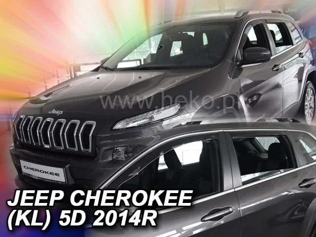 Ofuky oken Jeep Cherokee 2013-2023, + zadní