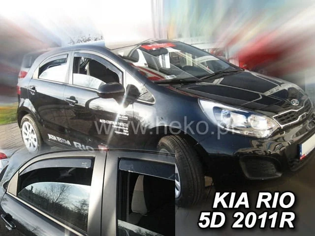 Ofuky oken Kia Rio 2011-2017, htb, + zadní