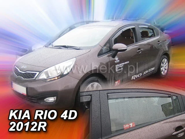 Ofuky oken Kia Rio 2012-2017, sedan, + zadní