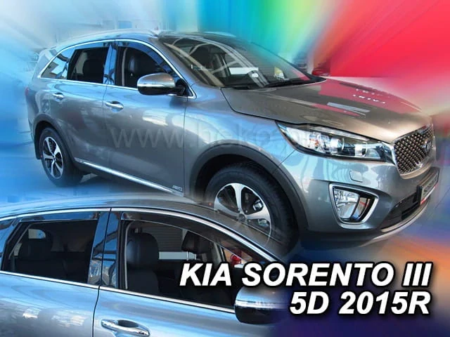 Ofuky oken Kia Sorento 2015-2020, + zadní