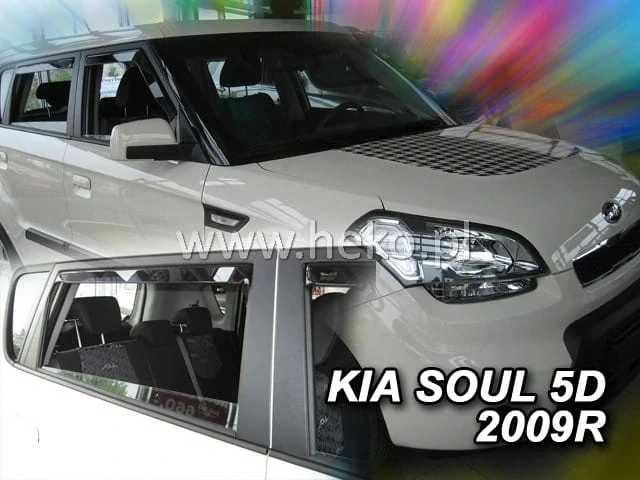 Ofuky oken Kia Soul 2009-2014, + zadní