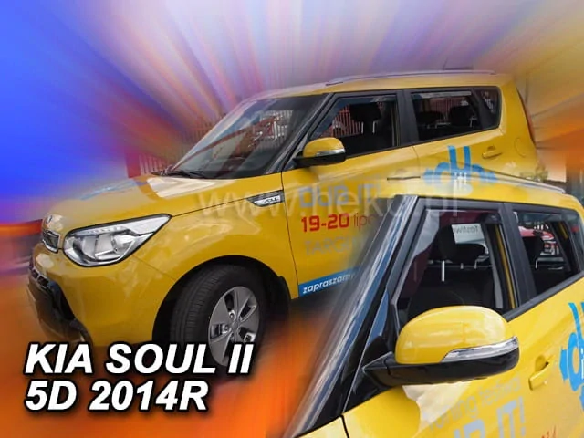 Ofuky oken Kia Soul 2014-2019, + zadní