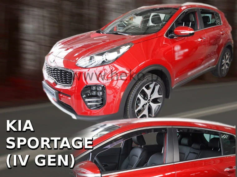 Ofuky oken Kia Sportage 2016-2021, + zadní
