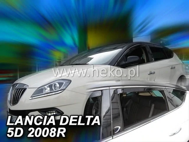 Ofuky oken Lancia Delta 2008-2014, + zadní