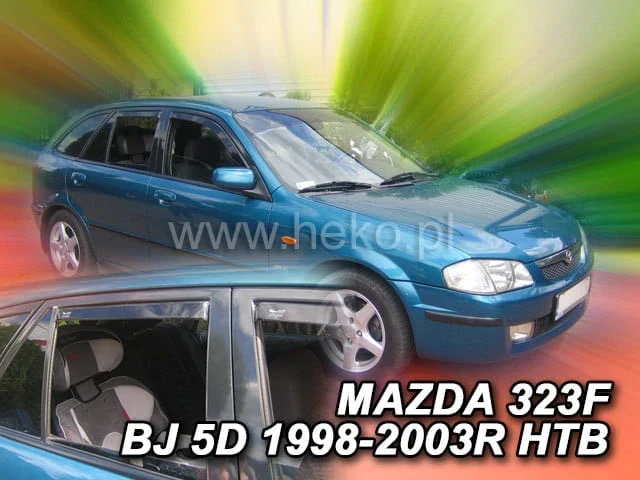 Ofuky oken Mazda 323 1998-2003, htb, + zadní