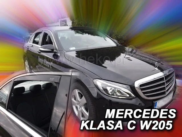 Ofuky oken Mercedes C-Class 2014-2021, 4 dveře, sedan, W205 + zadní