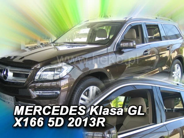 Ofuky oken Mercedes GL-Class 2012-2019, X166, + zadní