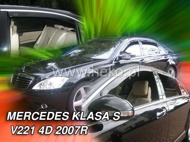 Ofuky oken Mercedes S-Class 2007-2013, W221 long, + zadní, 73cm