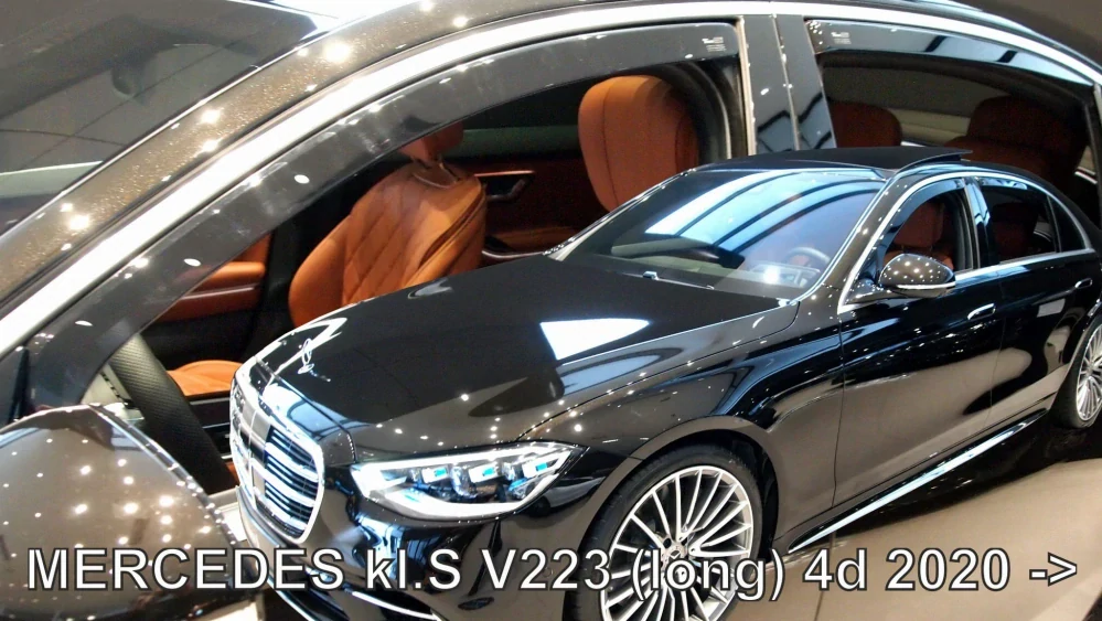 Ofuky oken Mercedes S-Class 2020-, W223, dlouhá verze, + zadní